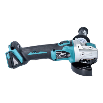 Makita DGA 521 T1X1 akumulatorowa szlifierka kątowa 18 V 125 mm X-LOCK Brushless + 1x akumulator 5,0 Ah - bez ładowarki