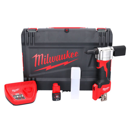 Milwaukee M12 BPRT-201X nitownica akumulatorowa 12 V 20,32 mm + 1x akumulator 2,0 Ah + ładowarka + pudełko HD ( 4933464406 )