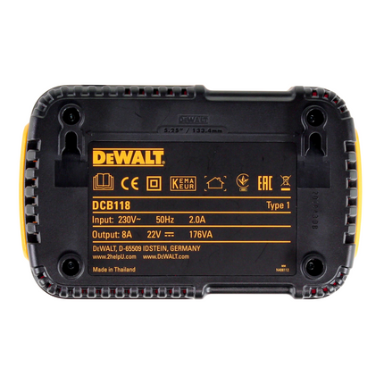 Zestaw startowy DeWalt DCB 118 X3 FlexVolt 54 V / 18 V + 3x akumulator DCB 547 9,0 Ah