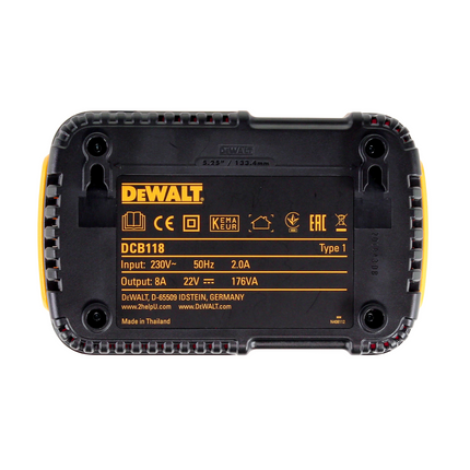 Zestaw startowy DeWalt DCB 118 X2 FlexVolt 54 V / 18 V + 2x akumulator DCB 547 9,0 Ah