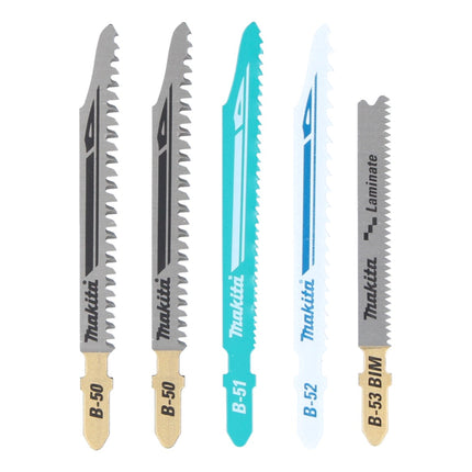 Akumulatorowa wyrzynarka Makita DJV 180 Z 18 V + 5-częściowy zestaw brzeszczotów - bez akumulatora, bez ładowarki