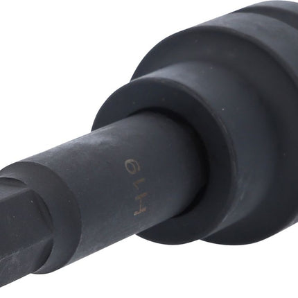 KS TOOLS 1" Kraft-Bit-Stecknuss Innensechskant, lang, 19mm ( 450.0492 ) - Toolbrothers