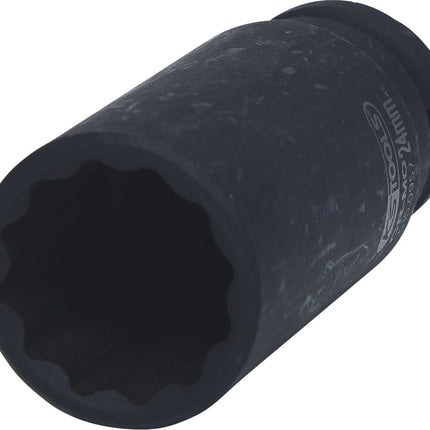 KS TOOLS 1/2" 12-kant-Kraft-Stecknuss, lang, 24 mm ( 515.0957 )