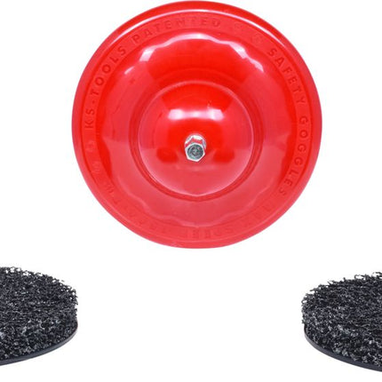 KS TOOLS Radnabenschleifer-Satz Ø 160 mm, Innen-Ø 75 mm, 4-tlg ( 100.5070 ) - Toolbrothers