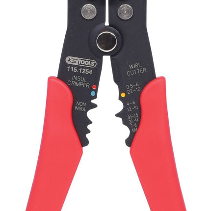 KS TOOLS Automatik-Abisolierzange,0,2-6mm ( 115.1254 ) - Toolbrothers