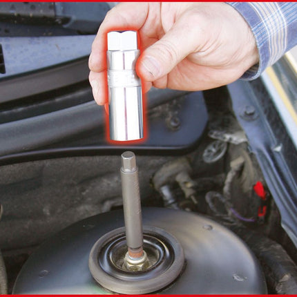 KS TOOLS Stoßdämpfer-Außensechskant-Gegenhalter-Stecknuss, 19 mm ( 150.9419 ) - Toolbrothers