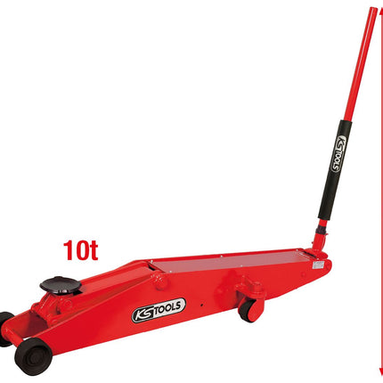 KS TOOLS Hydraulischer Stahl-Wagenheber, 10 t ( 160.0703 ) - Toolbrothers
