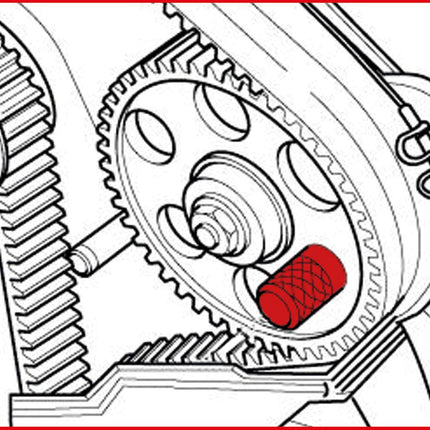 KS TOOLS Motoreinstell-Werkzeug-Satz für VAG / Volvo, 2-tlg ( 400.1725 )