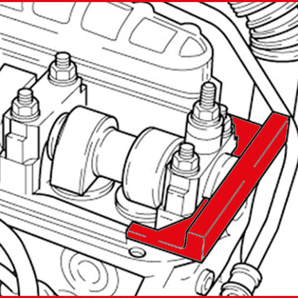 KS TOOLS Motoreinstell-Werkzeug-Satz für VAG / Volvo, 2-tlg ( 400.1725 )