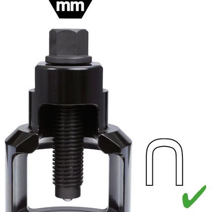 KS TOOLS Vibro-Impact Universal-Kugelgelenk-Abzieher-Glocke 39 x 60 mm ( 450.0066 ) - Toolbrothers