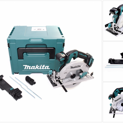 Makita DHS 680 ZJ akumulatorowa pilarka tarczowa 18 V 165 mm bezszczotkowa + adapter + Makpac - bez akumulatora, bez ładowarki