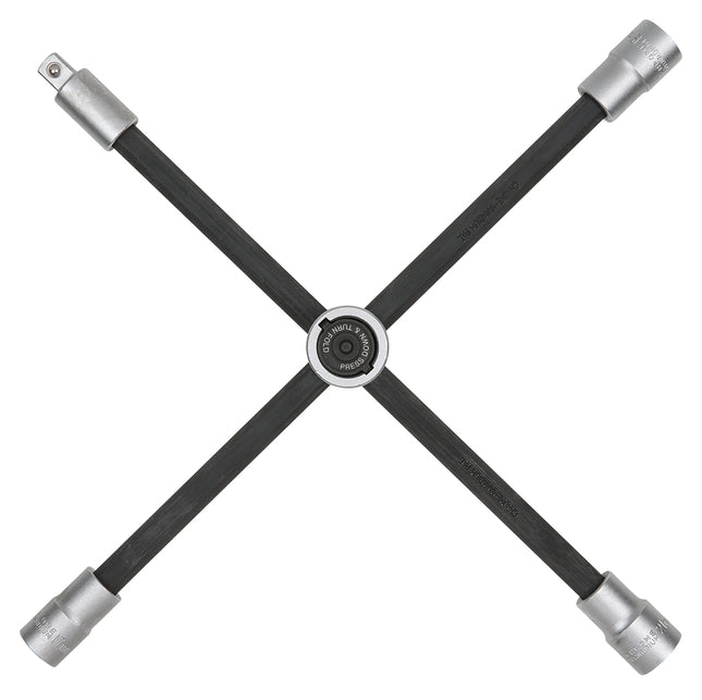 KS TOOLS Rad-Kreuzschlüssel mit Gleitgelenk für PKW, 1/2"x17x19x21mm ( 518.1154 ) - Toolbrothers