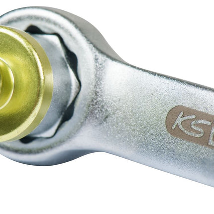 KS TOOLS Bremsen-Entlüftungsschlüssel, extra kurz, 7 mm, grün ( 160.0726 ) - Toolbrothers