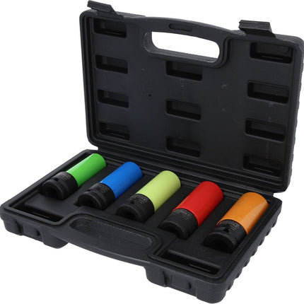 KS TOOLS 1/2" Alu-Felgen Kraft-Stecknuss-Satz robust, 5-tlg ( 515.0870 ) - Toolbrothers