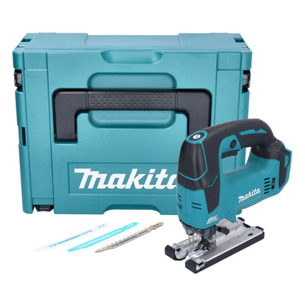 Makita DJV 182 ZJ Akku Pendelhubstichsäge 18V Brushless + 3 tlg. Stichsägeblatt Set + Makpac - ohne Akku, ohne Ladegerät - Toolbrothers