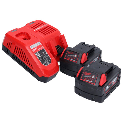 Milwaukee M18 ONEFHPX-402X Akumulatorowy młot udarowo-obrotowy 18 V 5,0 J bezszczotkowy + 2x akumulator 4,0 Ah + ładowarka + skrzynka HD