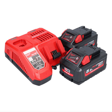 Milwaukee M18 ONEFHPX-552X Akumulatorowy młot udarowo-obrotowy 18 V 5,0 J bezszczotkowy ( 4933478496 ) + 2x akumulator 5,5 Ah + ładowarka + skrzynka HD