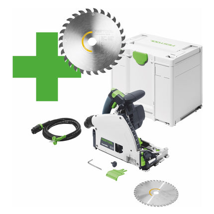 Festool TS 60 K-Plus Master Edition pilarka wgłębna 1500 W 168 mm ( 577847 ) + tarcza pilarska + Systainer