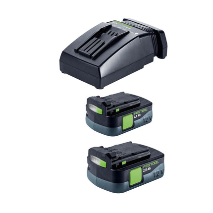Zestaw Festool CXS 12 2.5 akumulatorowa wiertarko-wkrętarka 12 V 30 Nm bezszczotkowa ( 576865 ) + 2x akumulator 2,5 Ah + ładowarka + zestaw bitów + systainer