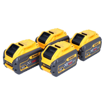 Akumulator DeWalt 4x DCB 548 18 V / 54 V maks. 12 Ah / 12000 mAh Li-Ion XR FLEXVOLT - ze wskaźnikiem poziomu naładowania