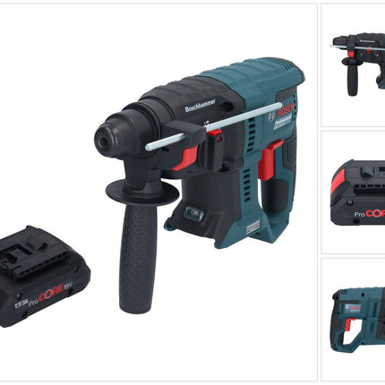 Bosch GBH 18V-21 Professional akumulatorowa wiertarko-wkrętarka udarowa 18 V 2,0 J SDS plus Brushless + 1x akumulator ProCORE 4,0 Ah - bez ładowarki