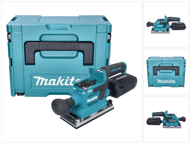 Makita DBO 382 ZJ akumulatorowa szlifierka oscylacyjna 18 V 93 x 185 mm bezszczotkowa + Makpac - bez akumulatora, bez ładowarki