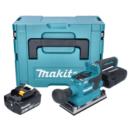 Makita DBO 382 G1J akumulatorowa szlifierka oscylacyjna 18 V 93 x 185 mm bezszczotkowa + 1x akumulator 6,0 Ah + Makpac - bez ładowarki