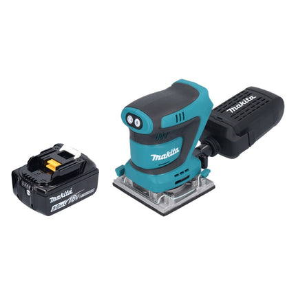 Makita DBO 484 T1 akumulatorowa szlifierka oscylacyjna 18 V 112 x 102 mm + 1x akumulator 5,0 Ah - bez ładowarki