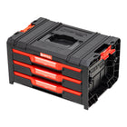 Qbrick System PRO Drawer 3 Toolbox 2.0 Expert sztaplowany 450 x 310 x 244 mm 3x 4,5 l IP54 z trzema szufladami 21 wkładek