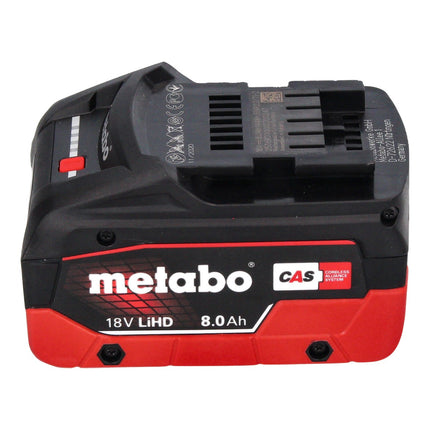 Metabo WVB 18 LTX BL 15-125 Szybka akumulatorowa szlifierka kątowa 18 V 125 mm bezszczotkowa + 1x akumulator 8,0 Ah + metaBOX - bez ładowarki
