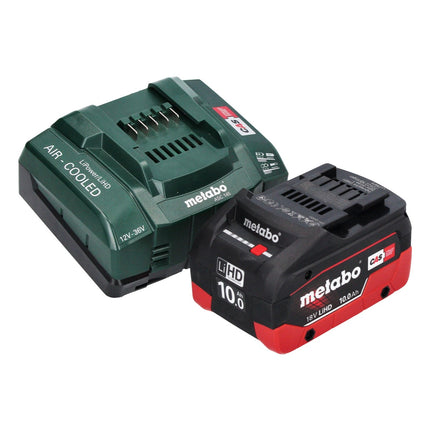 Metabo WVB 18 LTX BL 15-125 Szybka akumulatorowa szlifierka kątowa 18 V 125 mm bezszczotkowa + 1x akumulator 10,0 Ah + ładowarka + metaBOX