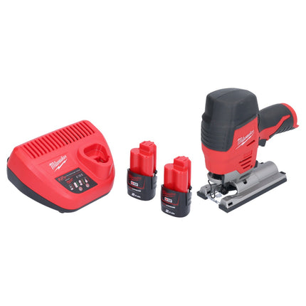 Wyrzynarka akumulatorowa Milwaukee M12 JS-202 12 V + 2x akumulator 2,0 Ah + ładowarka