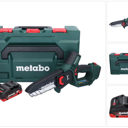 Akumulatorowa pilarka do gałęzi Metabo MS 18 LTX 15 18 V 15 cm 5 m/s + 1x akumulator 4,0 Ah + metaBOX - bez ładowarki