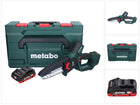 Akumulatorowa pilarka do gałęzi Metabo MS 18 LTX 15 18 V 15 cm 5 m/s + 1x akumulator 4,0 Ah + metaBOX - bez ładowarki