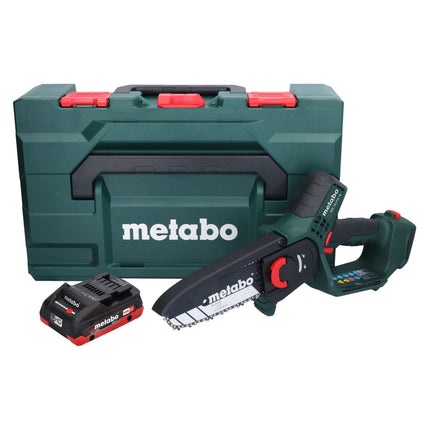 Akumulatorowa pilarka do gałęzi Metabo MS 18 LTX 15 18 V 15 cm 5 m/s + 1x akumulator 4,0 Ah + metaBOX - bez ładowarki