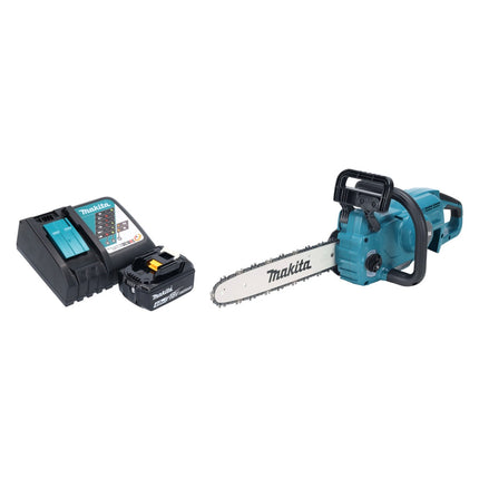 Makita DUC 357 RMX2 Akumulatorowa pilarka łańcuchowa 18 V 35 cm 7,7 m/s Bezszczotkowa + 1x akumulator 4,0 Ah + ładowarka