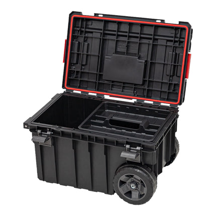 Qbrick System ONE Trolley Vario sztaplowany 605 x 405 x 345 mm 44 litry IP66 z kółkami na metalowej osi