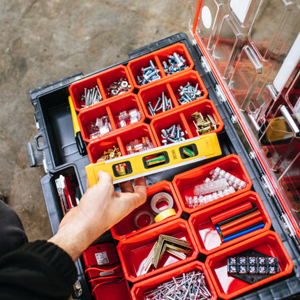 Qbrick System ONE Organizer L 2.0 sztaplowany 531 x 379 x 77 mm 6 l IP 66 z 10 wkładkami