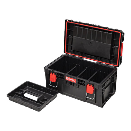 Qbrick System PRIME Toolbox 250 Expert z organizerem do sztaplowania 535 x 327 x 277 mm 26l IP66 z 10 przegrodami + 5 wkładkami