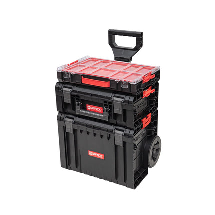 Qbrick System PRO Zestaw 4 wózków narzędziowych + PRO Cart 2.0 + PRO Technician Case 2.0 + PRO Organiser 100 450 x 390 x 690 mm 45 l IP54