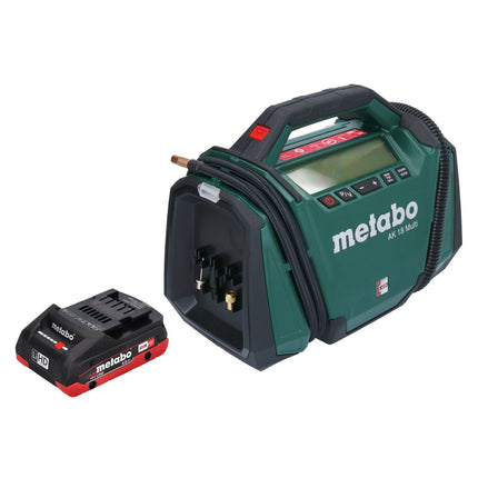Kompresor akumulatorowy Metabo AK 18 Multi 18 V 11 bar + 1x akumulator 4,0 Ah - bez ładowarki