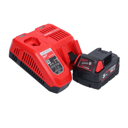 Milwaukee M18 ONEFPRT-501X nitownica akumulatorowa 18 V 20 kN bezszczotkowa + 1x akumulator 5,0 Ah + ładowarka + pudełko HD