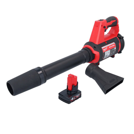 Milwaukee M12 BBL-401 akumulatorowa dmuchawa 12 V + 1x akumulator 4,0 Ah - bez ładowarki