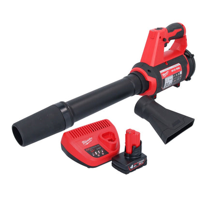 Milwaukee M12 BBL-401 akumulatorowa dmuchawa 12 V + 1x akumulator 4,0 Ah + ładowarka