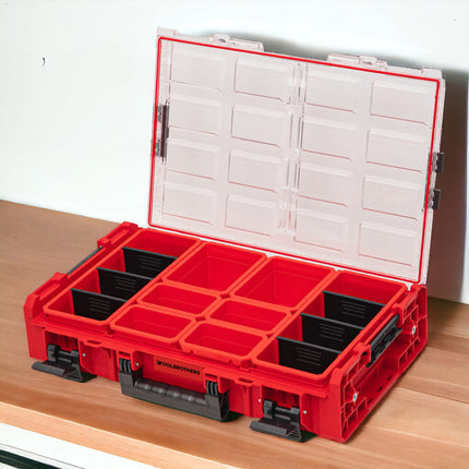 Toolbrothers RHINO XXL Organizer ULTRA wysokość XL pudełka 13,5 l IP66 z wyjmowanymi pudełkami + przegródki