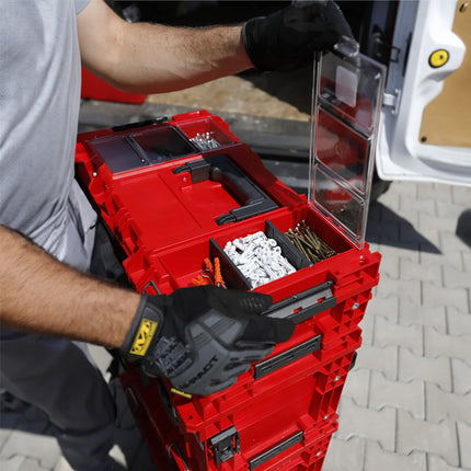 Toolbrothers RHINO XXL walizka narzędziowa ULTRA Comfort+ wysokość L 38 l IP66 z wyjmowanymi przegrodami