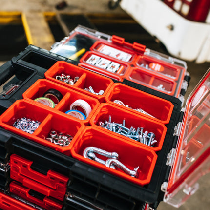 Toolbrothers RHINO XXL Organizer ECO Wysokość L Pudełka 6 l IP66 z wyjmowanymi pudełkami