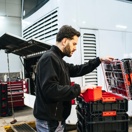 Toolbrothers RHINO XXL Organizer ECO Wysokość XL Pudełka 13,5 l IP66 z wyjmowanymi pudełkami + przegródki