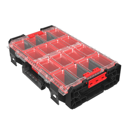Toolbrothers RHINO XXL Organizer ECO Wysokość XL Pudełka 13,5 l IP66 z wyjmowanymi pudełkami + przegródki