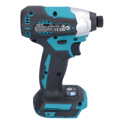 Makita DTD 157 RF1 akumulatorowy klucz udarowy 18 V 140 Nm 1/4" bezszczotkowy + 1x akumulator 3,0 Ah + ładowarka